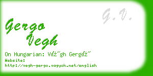 gergo vegh business card